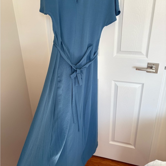 Zara Dresses & Skirts - Zara Teal Maxi Dress with Tie Waist